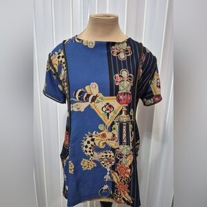 Roberta Biagi Vintage Colorful Patterned Top